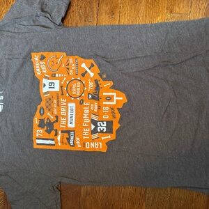 Cleveland Browns Tee with Orange Sports Print